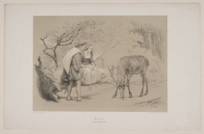 Risti, s. 299, kuvitus Christian Wintherin teokseen "Flight of the Deer" tekijältä Lorenz Frølich