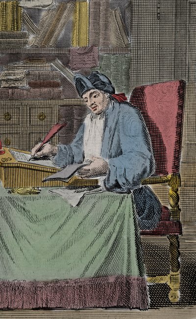 Hercules Savinien Cyrano dit Cyrano de Bergerac, ranskalaisen kirjailijan muotokuva tekijältä Lorenz Scherm