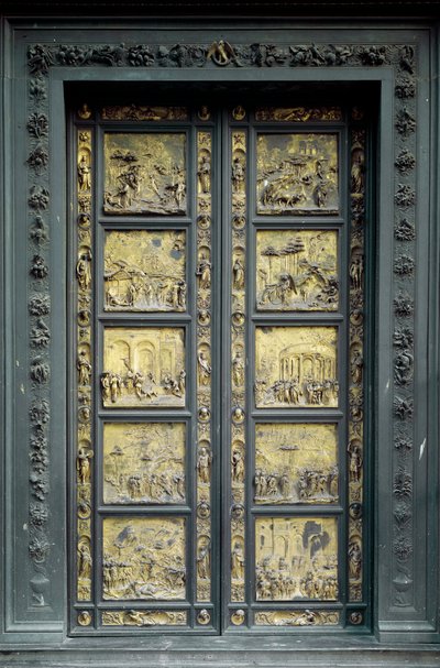 Paratiisin portti, toteuttaja Ghiberti Lorenzo (1378-1443) tekijältä Lorenzo Ghiberti
