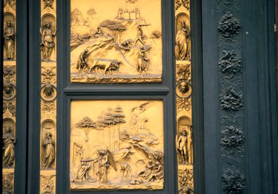 Paratiisin portit, kastekappeli, Firenze, Italia, 1425-1452 tekijältä Lorenzo Ghiberti