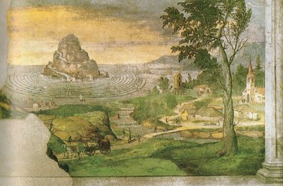 Olympos, jota ympäröi labyrintti... tekijältä Lorenzo Leonbruno