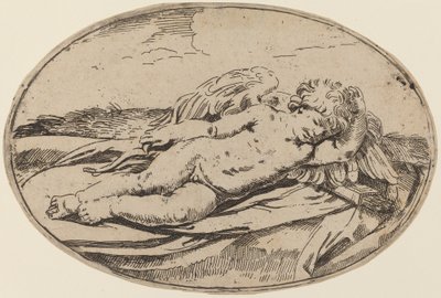 Nukkuva Amor tekijältä Lorenzo Loli after Guido Reni