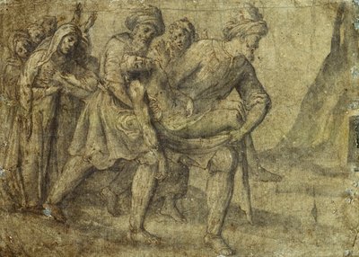 Kristus kannettiin haudalle, tekijältä Lorenzo Lotto