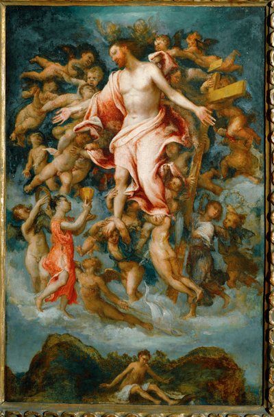 Kristus luovuttaa verensä (poppelipuu) tekijältä Lorenzo Lotto