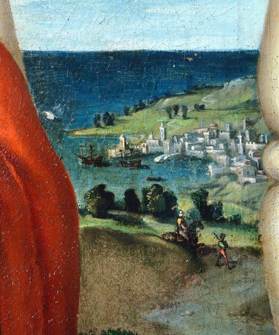 Madonna kunniassa pyhien Cosman ja Damianin kanssa palvonnassa tekijältä Lorenzo Lotto