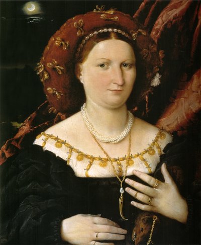 Lucina Brembatin muotokuva tekijältä Lorenzo Lotto