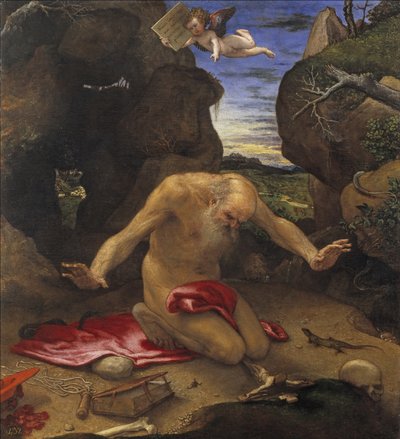 Pyhä Jerome tekijältä Lorenzo Lotto