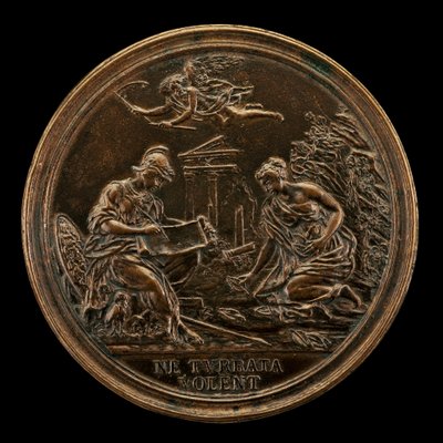 Allegoria Minervan, ajan ja Sybilin kanssa [käänteinen], 1725. tekijältä Lorenzo Maria Weber