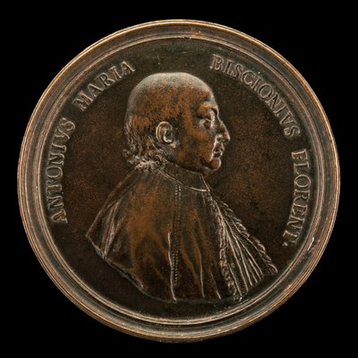 Antonio Maria Biscioni [kääntöpuoli], 1725. tekijältä Lorenzo Maria Weber
