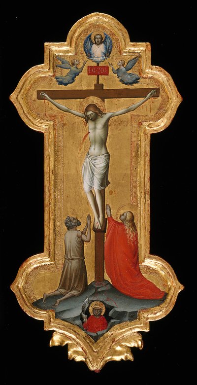 Kulkueristi Pyhän Maria Magdaleenan ja Siunatun Erakon kanssa, 139295. tekijältä Lorenzo Monaco