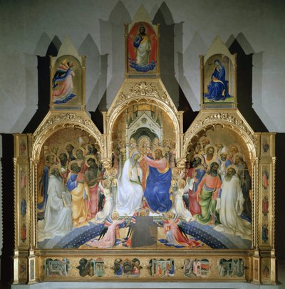 Neitsyt kruunaus - Tempera puulla tekijältä Lorenzo Monaco