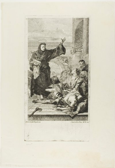 Pyhän Antoniuksen Padovalaisen ihme tekijältä Lorenzo Tiepolo