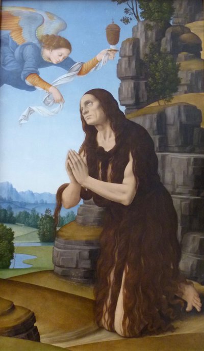 Die heilige Maria Ägyptiaca von Lorenzo di Credi