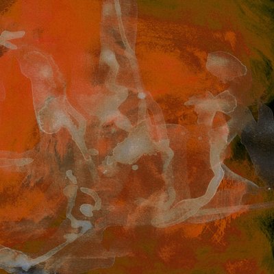 Elävä oranssi abstrakti virtaus tekijältä Lori Ann Folz