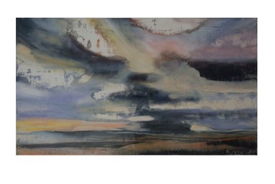 Turner In Translation 2, 2016, öljyä ja sellakkaa gessopaneelille. tekijältä Lou Gibbs
