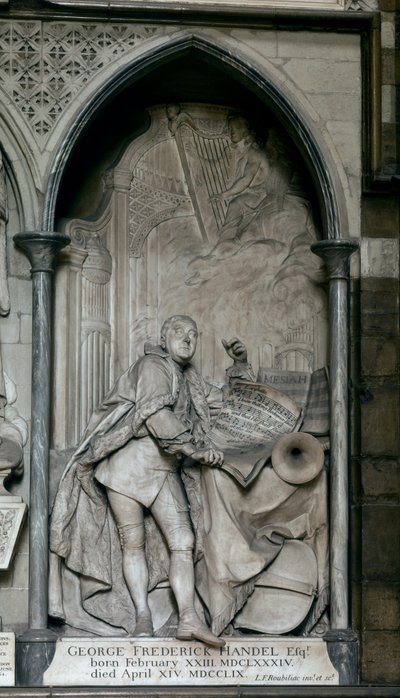Georg Friedrich Haendelin hauta (marmori) tekijältä Louis-Francois (1702-62) Roubillac