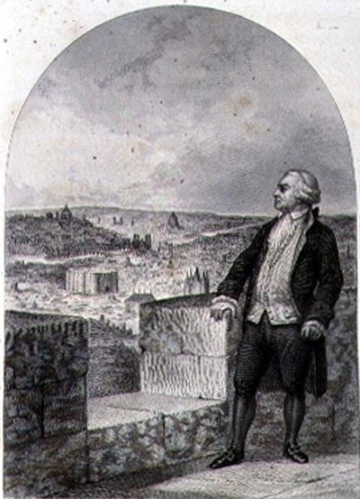 Honore Gabriel Riqueti, Mirabeaun kreivi (1749-91) Pariisin valleilla, kaiverrus Philibert Langlois (kaiverrus) tekijältä Louis (after) Marckl