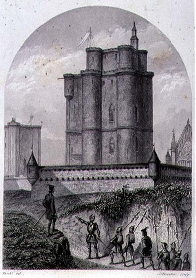 Vincennesin linnoitus, Schroederin kaiverrus (kaiverrus) tekijältä Louis (after) Marckl