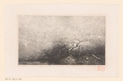 Maisema puulla uima-altaalla Erilaisia ​​maisemia (sarjan nimi) Croquis du voyage de 1843 (sarjan nimi) tekijältä Louis Adolphe Hervier