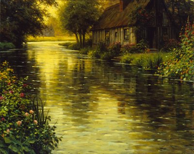 Kultainen hetki (öljy kankaalle) tekijältä Louis Aston Knight