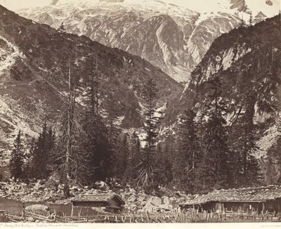Chalet de Handeck, Hasli Valley, Kanton Bern, Sveitsi tekijältä Louis Auguste Bisson and Auguste Rosalie Bisson