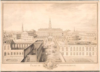 Christiansborgin palatsi tekijältä Louis Auguste Le Clerc