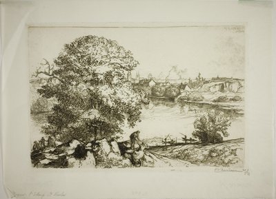 Angers, Saint-Nicolas-järvi tekijältä Louis Auguste Lepère