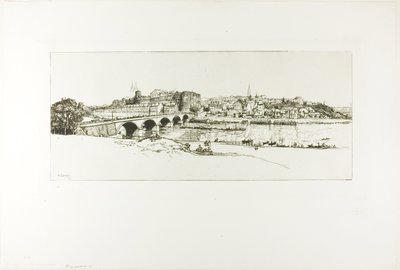 Angers: Angers: Panoraamanäkymä tekijältä Louis Auguste Lepère