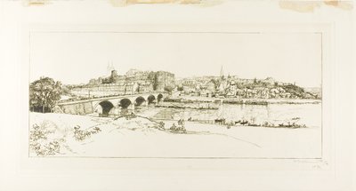 Angers: Angers: Panoraamanäkymä tekijältä Louis Auguste Lepère