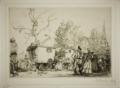 Saint-Jean-de-Montsin messuilla tekijältä Louis Auguste Lepère