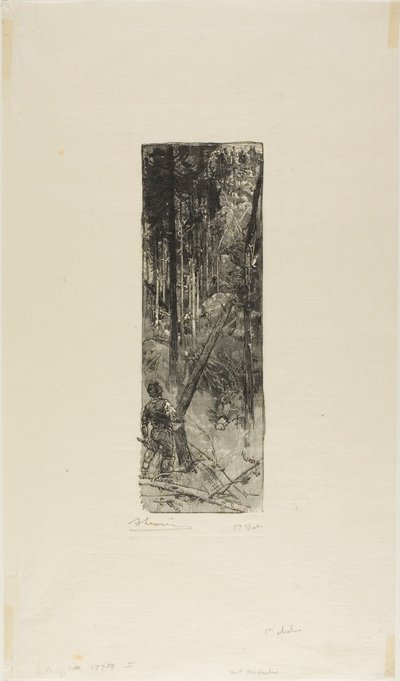 Falling Pines tekijältä Louis Auguste Lepère