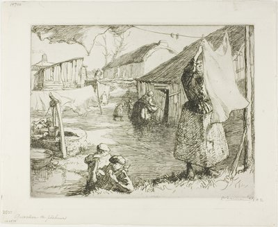 Kalastajien kortteli tekijältä Louis Auguste Lepère