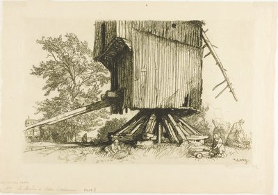 Lidor-tuulimylly tekijältä Louis Auguste Lepère