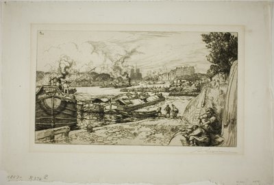 Seine Saint-Martinin kanavan suulla tekijältä Louis Auguste Lepère