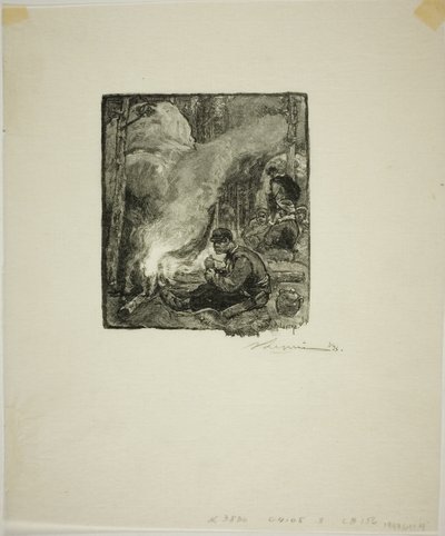 Puunkaatajien ateria tekijältä Louis Auguste Lepère