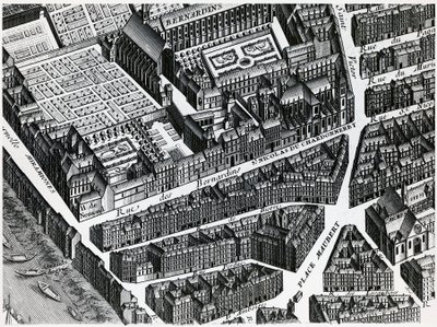 Turgot Pariisin kartta tekijältä Louis Bretez