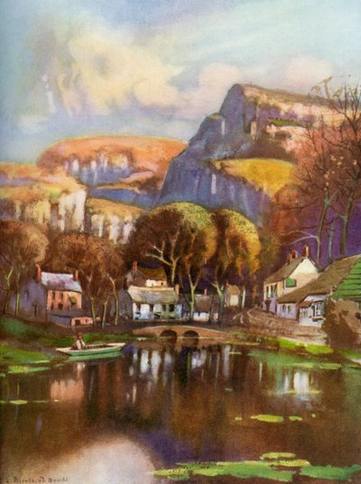 Cheddar Gorge, Somerset, 1924-1926. tekijältä Louis Burleigh Bruhl