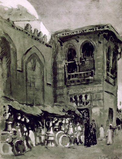 Kuparikauppias, Kairo, Egypti, 1928 tekijältä Louis Cabanes