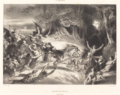 Helvetin metsästys tekijältä Louis Candide Boulanger