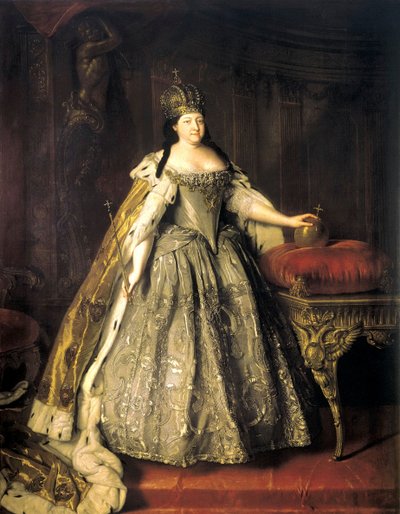 Keisarinna Anna Ioannovnan muotokuva, 1693-1740, 1730. tekijältä Louis Caravaque