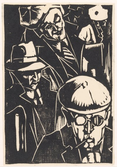 Ohikulkijat (alkuperäinen nimi esineessä) tekijältä Louis Cardinaals (signed by artist)