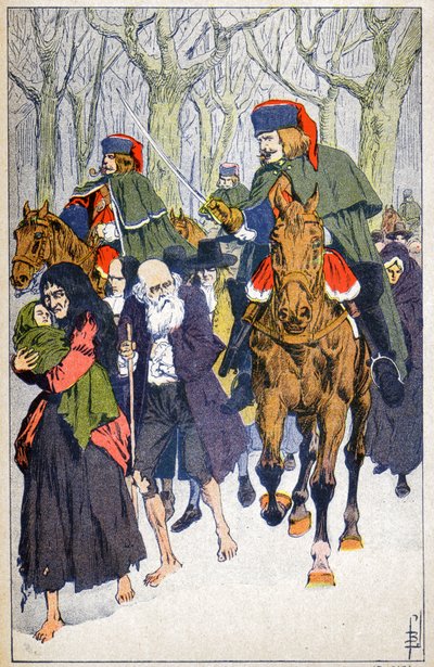 Protestanttien pidätys tekijältä Louis Charles Bombled