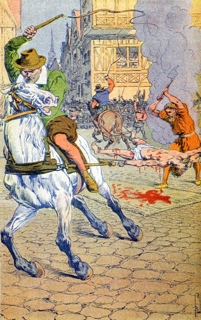 Francois Ravaillacin teloitus tekijältä Louis Charles Bombled