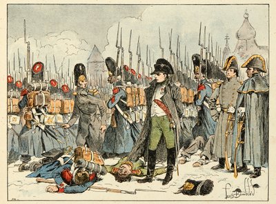 Kuvitus on otettu kirjasta "Vuosisadan sankarit", Dick de Lonlayn kirjoittamat anekdootit ja Louis Bombledin (1862-1927) kuvitus. tekijältä Louis Charles Bombled