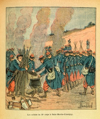 Idän armeija, Eugene Sergeant, Grenest, kuvittanut Louis Bombled (1862-1927) (Ranskan ja Saksan sota; kampanja 1870 -1871): Saint Martin d