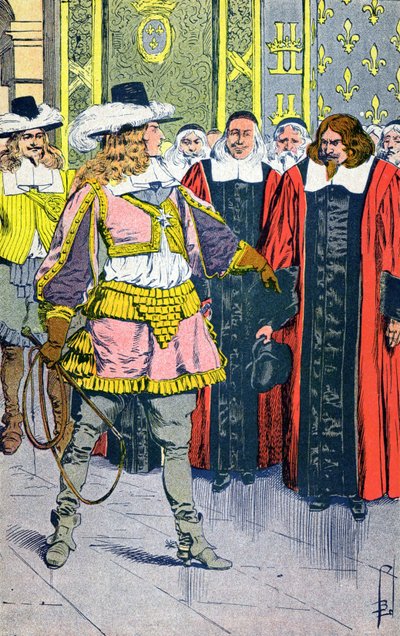 Ludvig XIV ja parlamentaarikot tekijältä Louis Charles Bombled