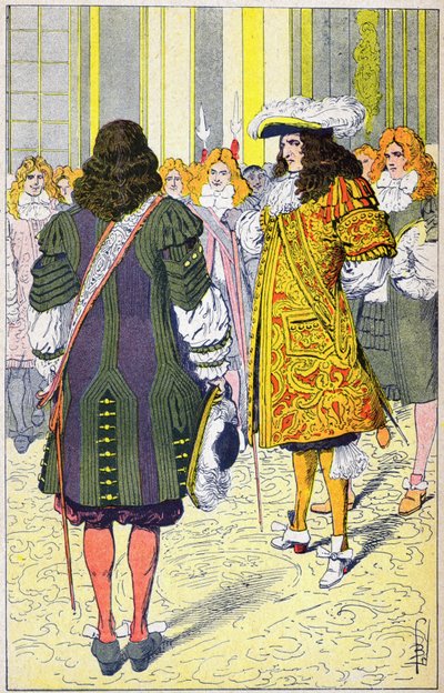 Ludvig XIV ja Hollannin suurlähettiläs tekijältä Louis Charles Bombled