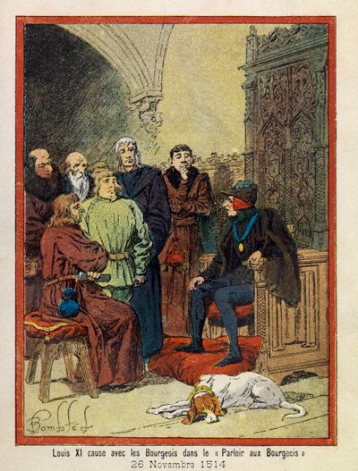 A. Mercierin suuret matkat Hotel de Ville de Parisissa, kuvittanut Louis Bombled (1862-1927): 26. marraskuuta tekijältä Louis Charles Bombled