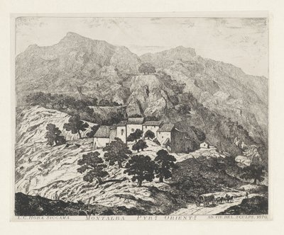 Montalba-le-Château (Frankrijk) Montalba Pyr[eneas]s. orient[ale]s (otsikko esineessä) tekijältä Louis Charles Hora Siccama