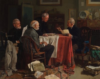 Eri mielipiteitä (Öljy kankaalle) tekijältä Louis Charles Moeller
